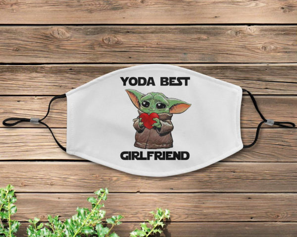 Yoda Best Girlfriend Happy Valentine Day Face Mask Cover