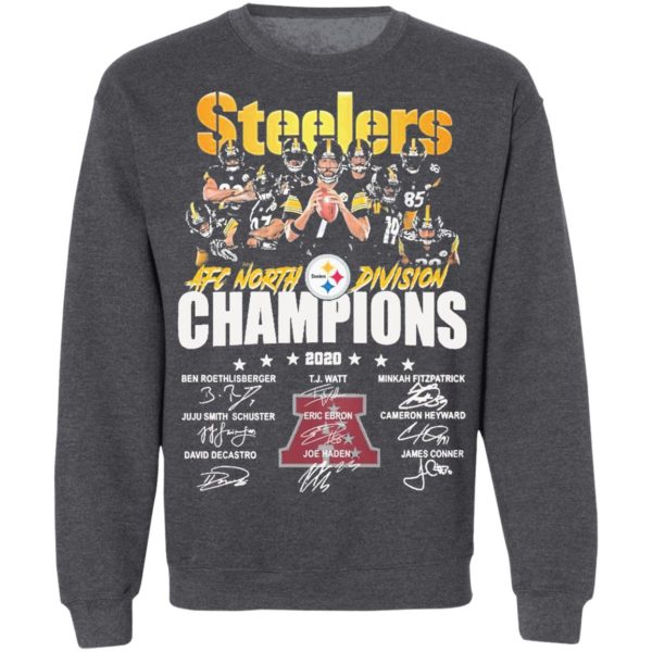 Steelers AFC North Division Champions 2020 Signatures shirt