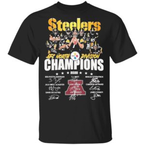 Steelers AFC North Division Champions 2020 Signatures shirt