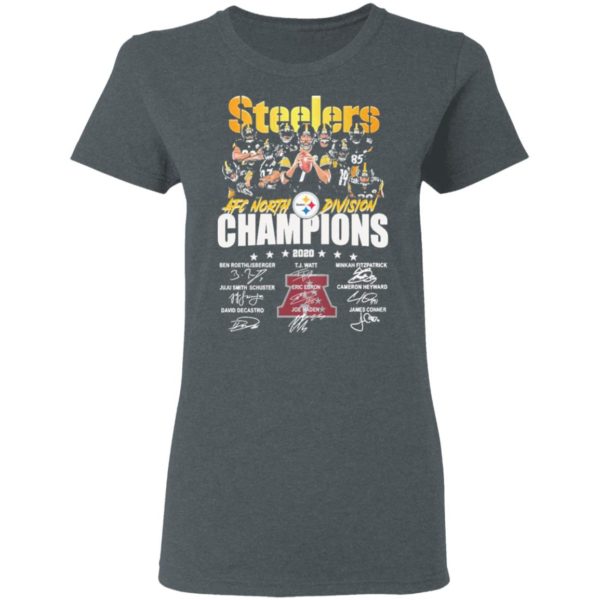 Steelers AFC North Division Champions 2020 Signatures shirt