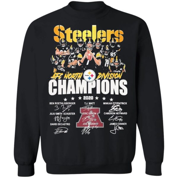 Steelers AFC North Division Champions 2020 Signatures shirt