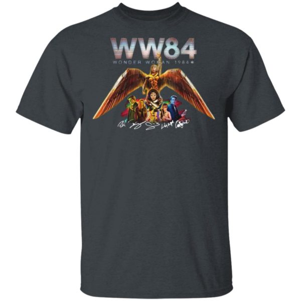 W84 Wonder Woman 1984 Characters Signatures shirt