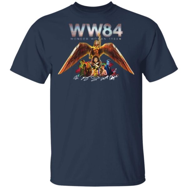 W84 Wonder Woman 1984 Characters Signatures shirt