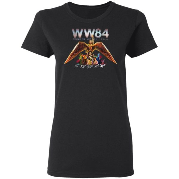 W84 Wonder Woman 1984 Characters Signatures shirt