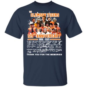The Clemson Tigers 125Th Anniversary Thank You For The Memories Shirt