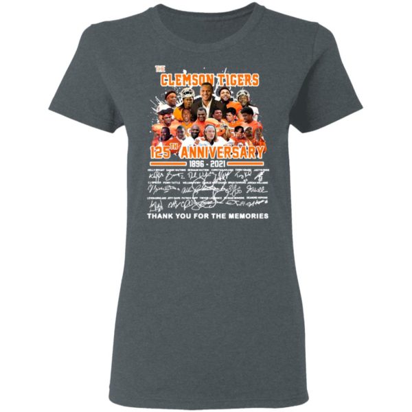 The Clemson Tigers 125Th Anniversary Thank You For The Memories Shirt