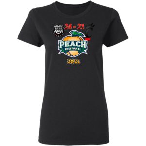 Georgia Peach Bowl 2021 Champions Shirt, Ladies Tee