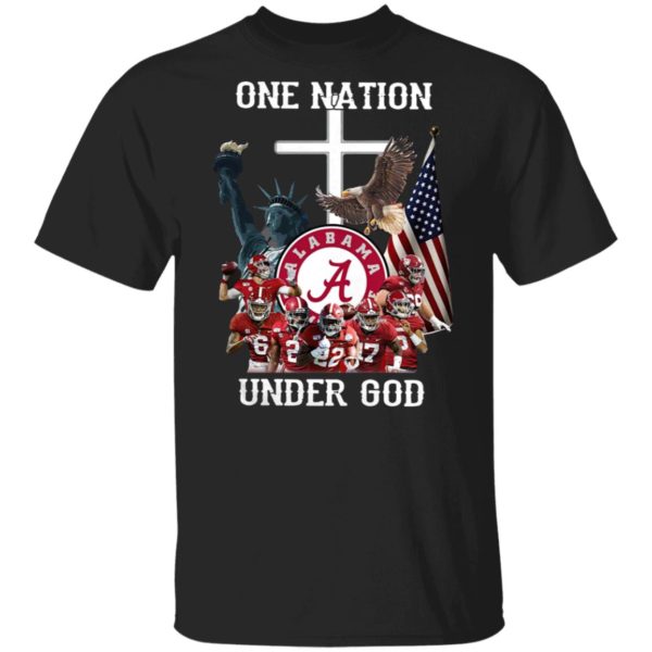 Alabama Crimson Tide One Nation Under God Shirt