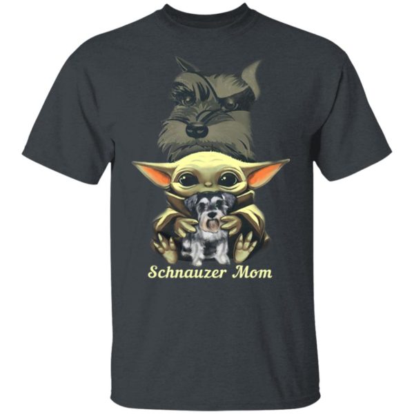Baby Yoda Hug Schnauzer Mom Shirt