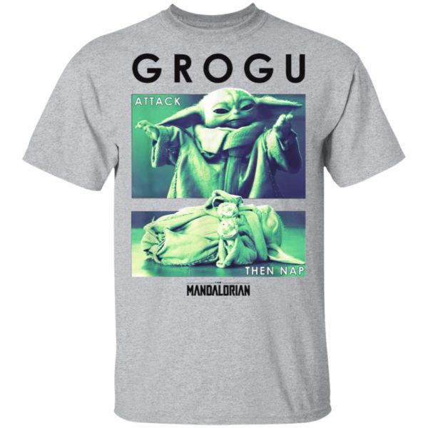 Grogu Attack The Nap Baby Yoda The Mandalorian Star Wars Shirt