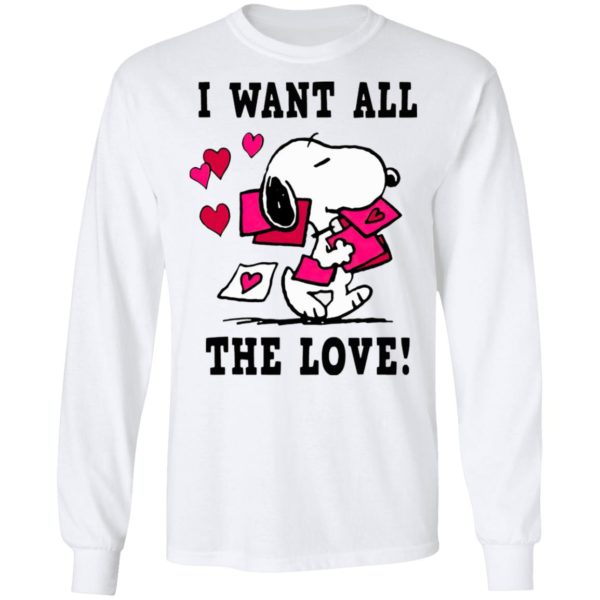 Peanuts Snoopy All the Love Valentine’s Shirt