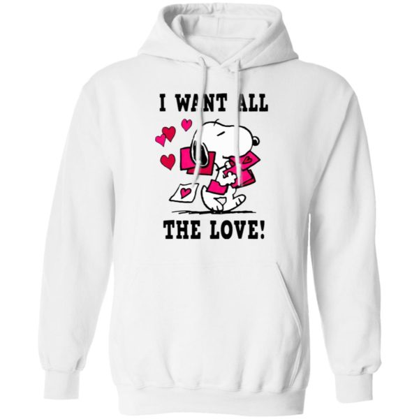 Peanuts Snoopy All the Love Valentine’s Shirt