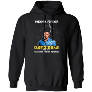 Wakanda Forever Chadwick Boseman 1977 2020 Thank You For The Memories Shirt