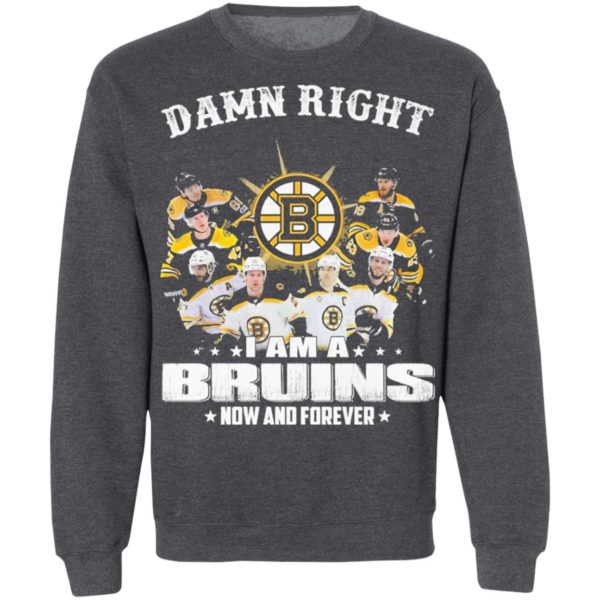 Damn Right I Am A Boston Bruins Now And Forever Shirt