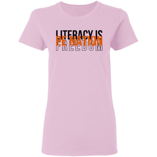 Pe Nation Literacy Is Freedom David Jones Shirt