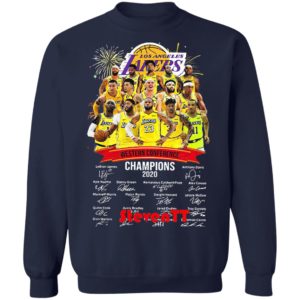 Los Angeles Lakers Western Conference Champions 2020 Signatures Shirt