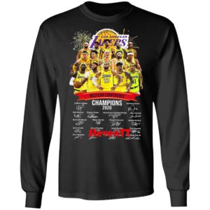 Los Angeles Lakers Western Conference Champions 2020 Signatures Shirt