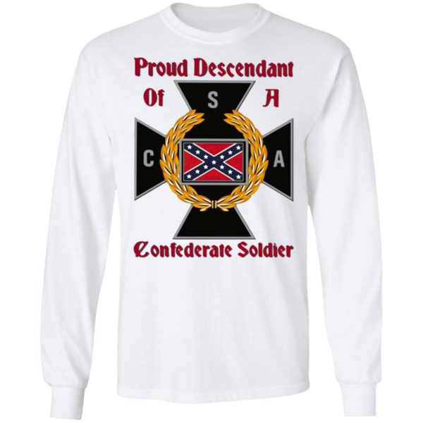 Nice CNA Proud Descendant Of A Confederate Soldier shirt