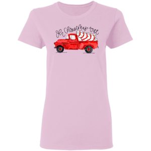 Truck Red Oh Christmas Tree Shirt