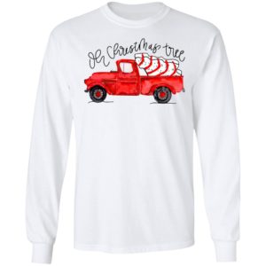 Truck Red Oh Christmas Tree Shirt