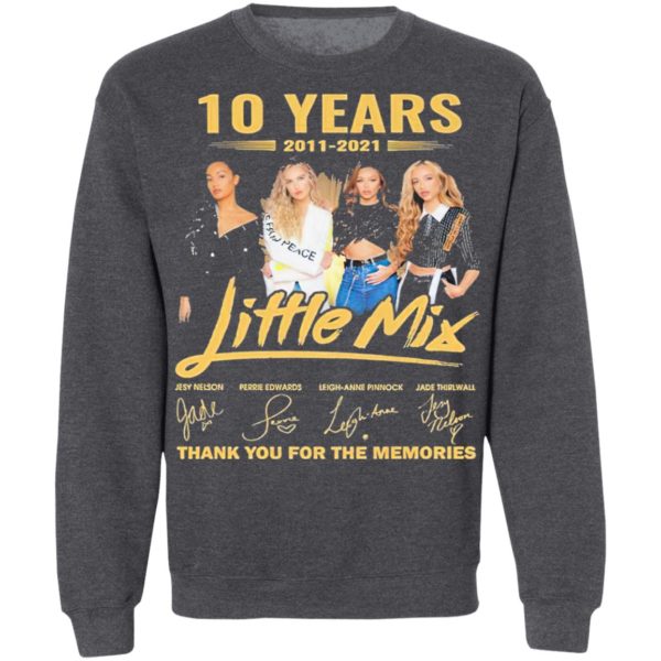 10 Years 2011-2021 Little Mix Signature Thank You For The Memories Shirt