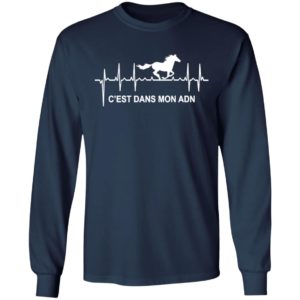 Heartbeat Horse C’Est Dans Mon Adn Shirt