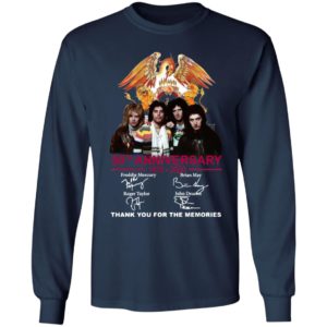 Queen 50Th Anniversary Thank You For The Memories Signatures shirt