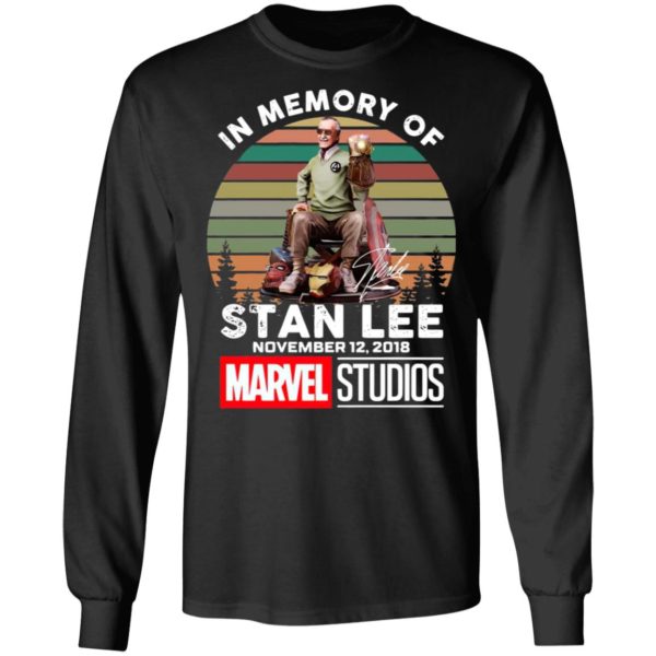In Memory Of Stan Lee November 12 2018 Marvel Studios Signature Retro Shirt