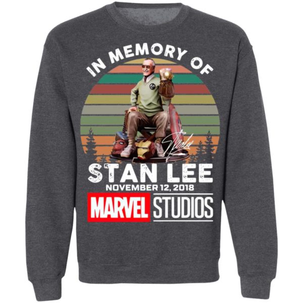 In Memory Of Stan Lee November 12 2018 Marvel Studios Signature Retro Shirt