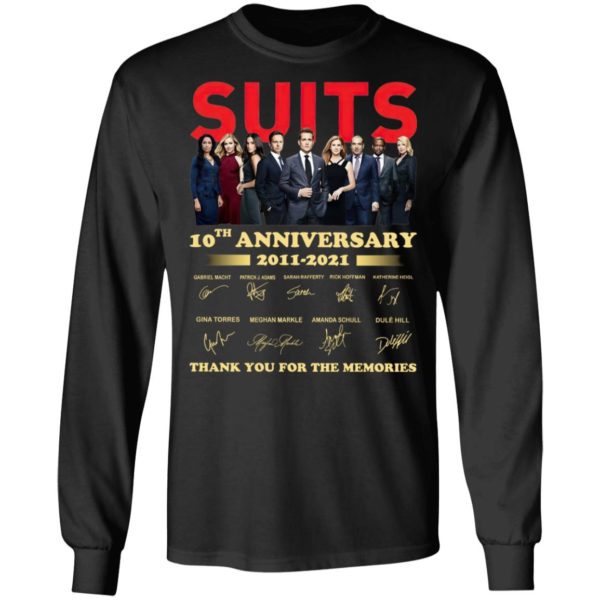 Suits 9th Anniversary 2011 2020 Thank You For The Memories Signatures Shirt