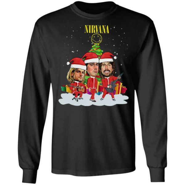 Nirvana Santa Band Christmas Tree Sweatshirt
