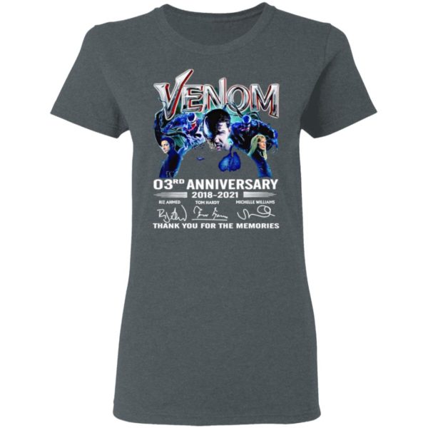Venom 03Rd Anniversary Thank You For The Memories Signatures Shirt