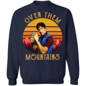 Uncle Rico Over Them Mountains Sunset Shirt