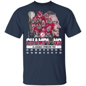 The Champions Alabama Crimson Tide Team Player 2021 Shirt