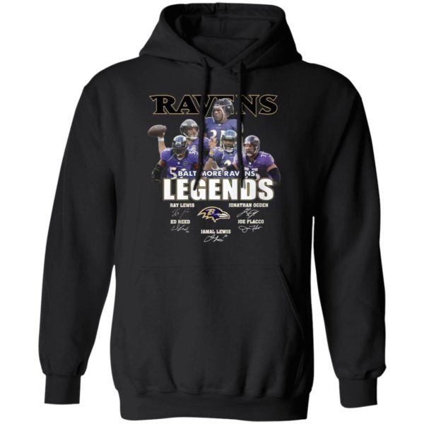 The Legends Baltimore Ravens Players Signatures Shirt