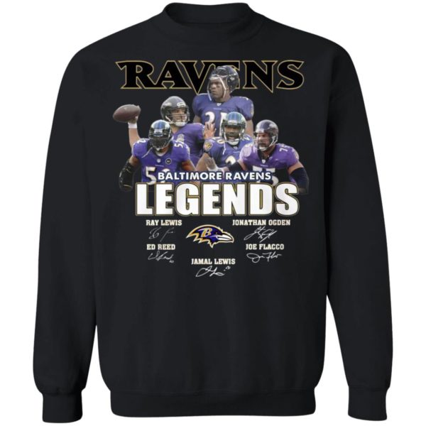 The Legends Baltimore Ravens Players Signatures Shirt