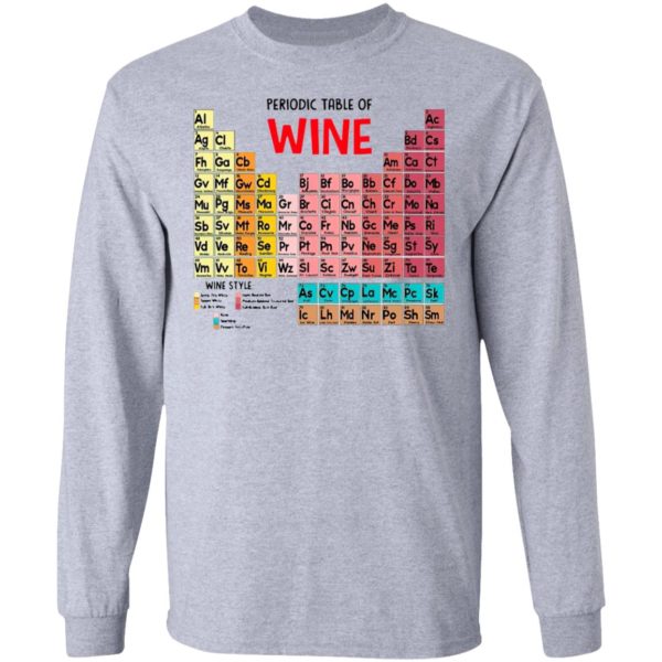 The Chemistry Periodic Table Of Wine Shirt