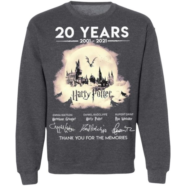 20 Years 2001 2021 Harry Potter Thank You For The Memories Shirt