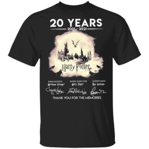 20 Years 2001 2021 Harry Potter Thank You For The Memories Shirt