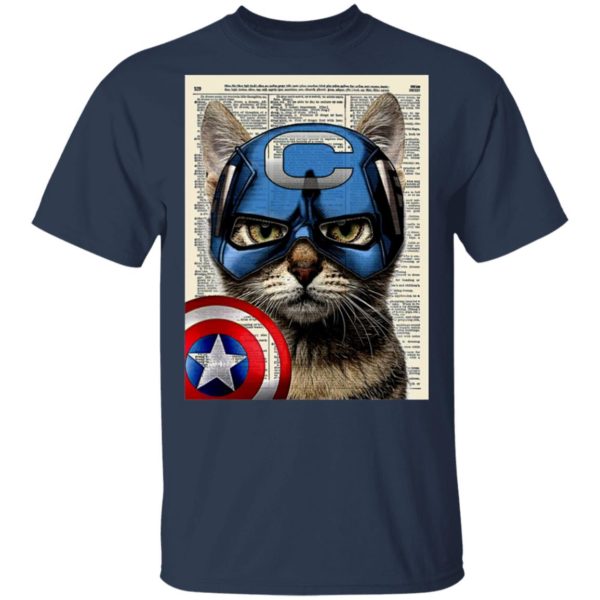 Cat Captain America Shirt