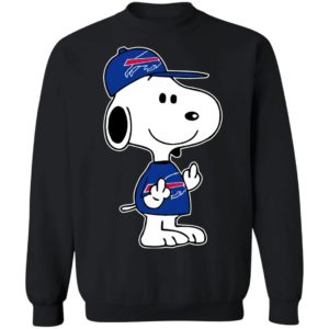 Snoopy Buffalo Bills NFL Double Middle Fingers Fck You Shirt