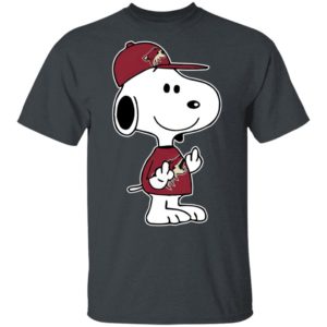 Snoopy Arizona Coyotes NHL Double Middle Fingers Fck You Shirt