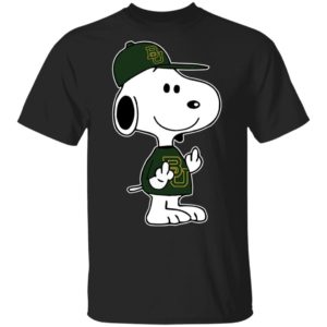 Snoopy Baylor Bears NCAA Double Middle Fingers Fck You Shirt