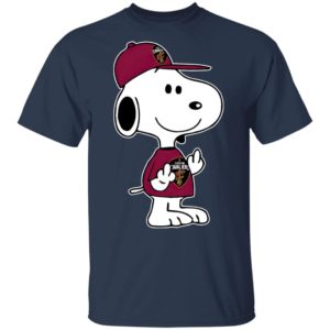 Snoopy Cleveland Cavaliers NBA Double Middle Fingers Fck You Shirt