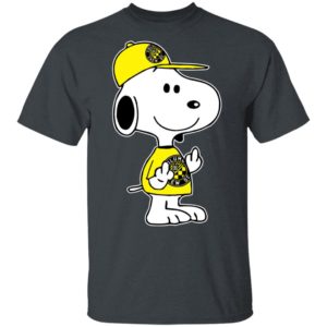 Snoopy Columbus Crew SC MLS Double Middle Fingers Fck You Shirt