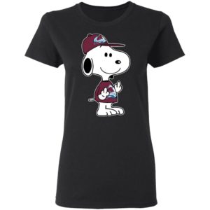 Snoopy Colorado Avalanche NHL Double Middle Fingers Fck You Shirt