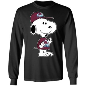 Snoopy Colorado Avalanche NHL Double Middle Fingers Fck You Shirt