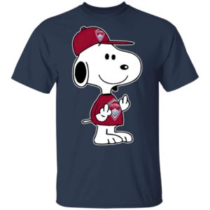 Snoopy Colorado Rapids MLS Double Middle Fingers Fck You Shirt