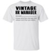 Vintage Hr Manager Noun Knows More Than She Says Shirt