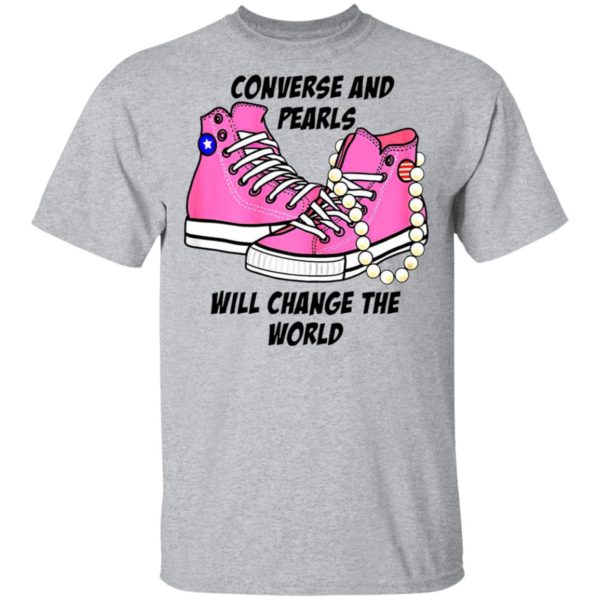 Kamala Harris Converse And Pearls Will Change The World 2021 Shirt